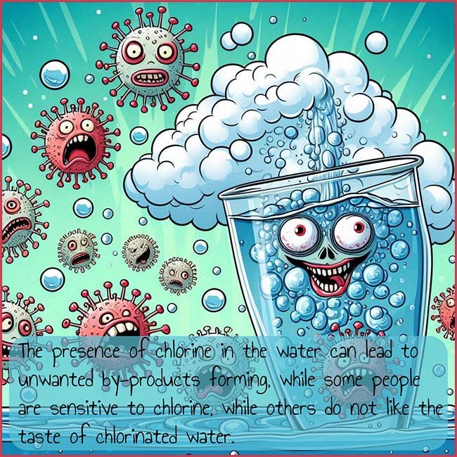 Image to show the potential problems in adding chlorine to drinking water